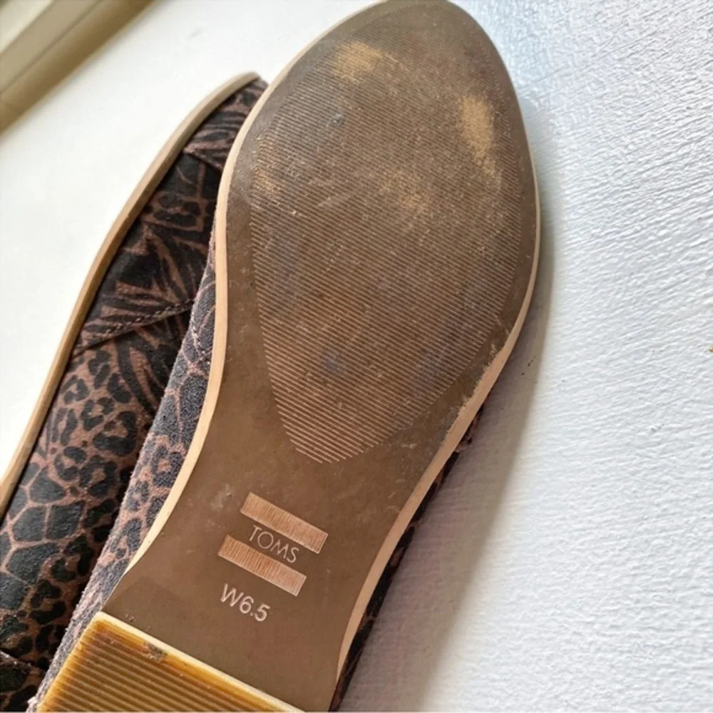 Toms Julie animal print flats - Picture 8 of 12